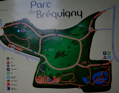 plan du parc de bréquigny